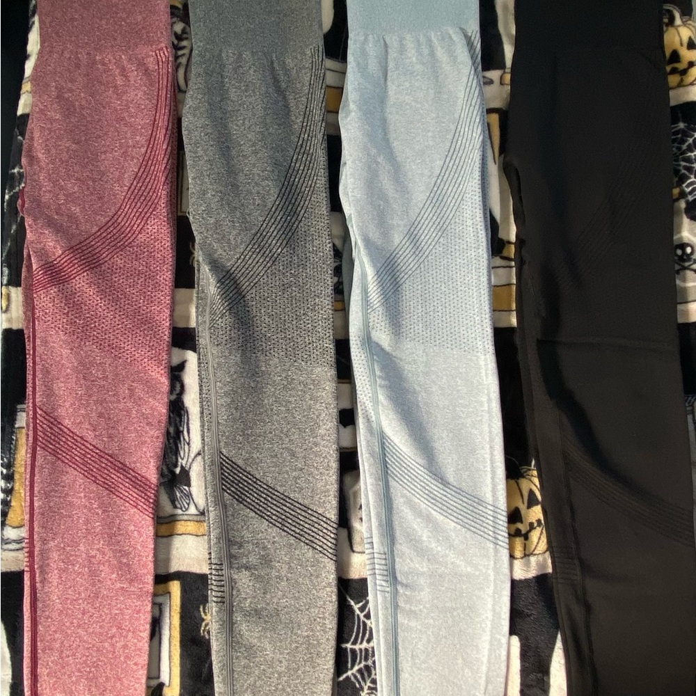 Seamless Active Leggings Set - Multicolor